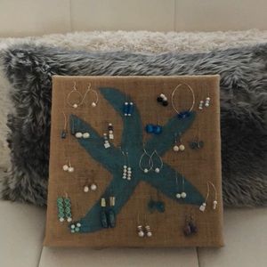 4 for $20 Silver wire pearl and Gem stone earrings